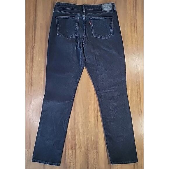 Levi’s Women’s Size 30 Black Mid‑Rise Skinny Corduroy Ankle Jeans – EUC - Picture 2 of 8